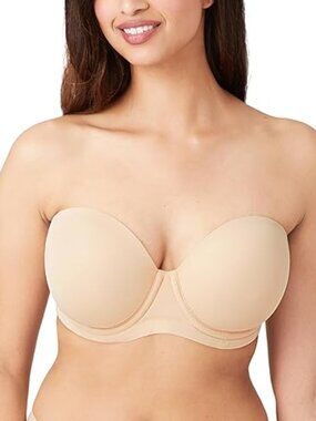 Wacoal Red Carpet Strapless Bra 36B NWT Sand 854119 Convertible